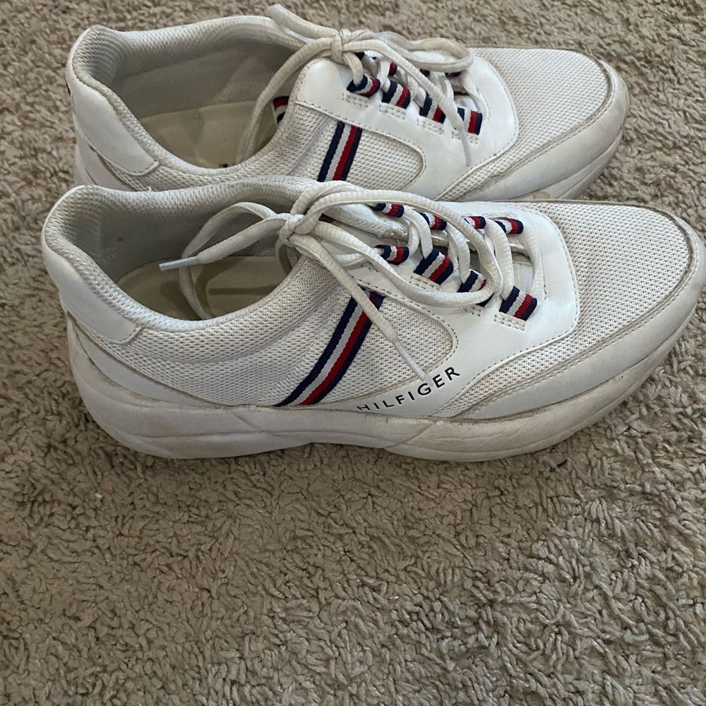 White Tommy Hilfiger sneakers